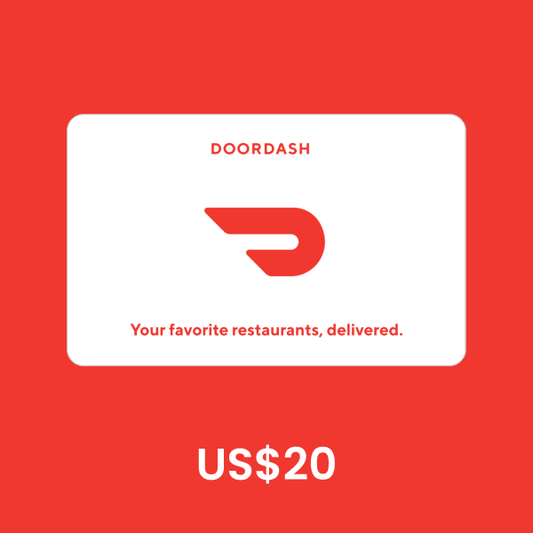 DoorDash $20 gift card